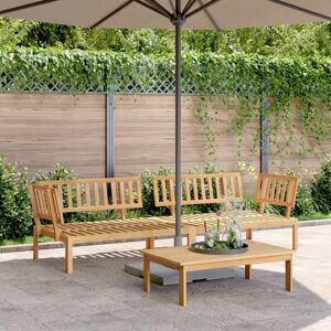 Bonnevie - Garden Pallet Corner Sofas 2 pcs,Outdoor sofa Solid Wood Acacia VSVS376094