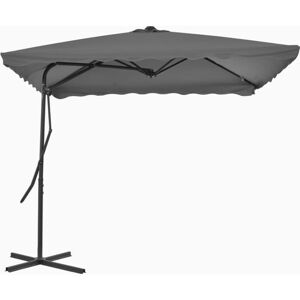 BONNEVIE Garden Parasol,Outdoor Parasol with Steel Pole 250x250 cm Anthracite VSVS305517