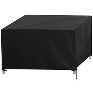 LINGHHANG Garden Table Cover, Waterproof Table Protection Tarpaulin, Rectangular Outdoor Garden Furniture, 120 x 120 x 74cm