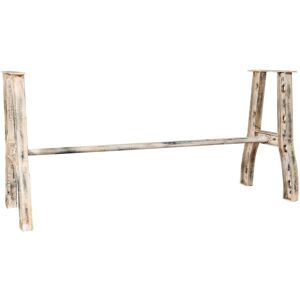 Biscottini - Garden table leg base Solid iron and cast iron structure, ideal for indoors and outdoors. Stone, marble, glass, wood tops
