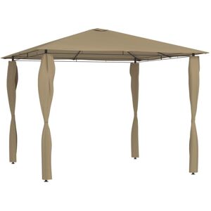 Bonnevie - Gazebo,Pavilion with Post Covers 3x3x2.6 m Taupe 160 g/m² CFW72968