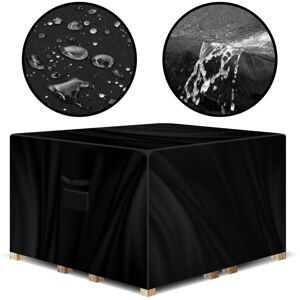 Gracious Gardens - Waterproof Outdoor Patio Furniture Cover uv Resistant Heavy Duty Oxford Fabric - Square - 200 x 200 x 90cm