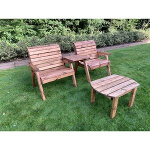 Charles Taylor - Grand Twin Straight Chair with Coffee Table - W220 x D74 x H98 - Fully Assembled