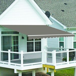 GREEN BAY Greenbay 3 x 2.5m Manual Awning Garden Patio Canopy Sun Shade Shelter Retractable Grey