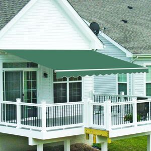 Green Bay - Greenbay 3.5 x 2.5m Manual Awning Garden Patio Canopy Sun Shade Shelter Retractable Green