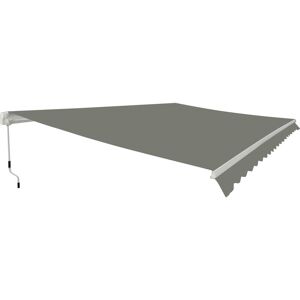 Green Bay - Greenbay Garden Patio Manual Retractable Awning Canopy Sun Shade Shelter Angle Adjustable 3x2.5M Grey