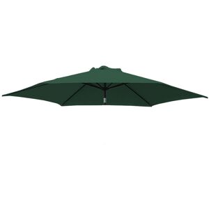 Replacement Fabric Garden Parasol Canopy Cover for 2.5m 6 Arm Parasol - Green - Greenbay