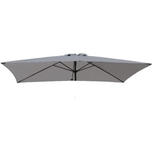 Replacement Fabric Garden Parasol Canopy Cover for 3X2m 6 Arm Parasol - Grey - Greenbay