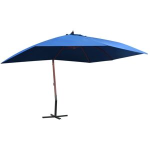 Bonnevie - Hanging Garden Parasol,Outdoor Parasol with Wooden Pole 400x300 cm Blue VSVS922565