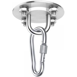 YMYNY Heavy-Duty Ceiling Hook Set, 1000 lb Capacity, Stainless Steel Hammock Hanging Kit, 180° Rotatable, Hanging Chair, Hammock, Yoga, with Adjustment