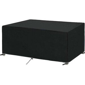 ZVD - Housse de protection pour meubles de jardin, 180 x 100 x 75 cm, housse pour table de jardin, meubles de jardin, imperméable, coupe-vent,