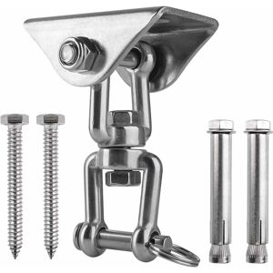 TINOR Innovative Ceiling Hook with 304 Stainless Steel 500KG Capacity 360° Rotation, Suspension for Concrete Wood Sets, Hanging Chair, Hanging Lamp,