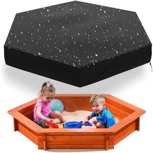 LINGHHANG Kids Sandbox Cover, Sandbox Tarpaulin, Sandbox with Lid, for Kids 210d Oxford Fabric Outdoor Garden Casual, Waterproof, Cold Resistant (180x150cm)