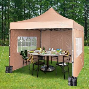 Mcc Direct - maximus Heavy Duty Gazebo 3x3m Pop Up Commercial Gazebo Market Stall Marquee ws beige