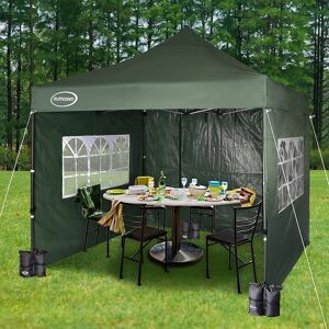 Mcc Direct - maximus Heavy Duty Gazebo 3x3m Pop Up Commercial Gazebo Market Stall Marquee ws green