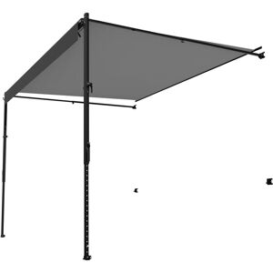 Mophorn Manual RV Awning Complete Kit - 14' Retractable Awning with Aluminum Alloy Frame, Outdoor Trailer Awning Fit for Most RVs (Black Fade)