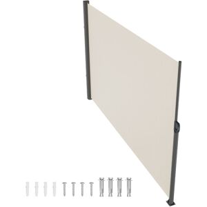 Mophorn - Retractable Side Awning, 63'x 118', Aluminum Outdoor Privacy Screen, 280g Polyester Waterproof, uv 30+ Patio Screen, Wind Divider for
