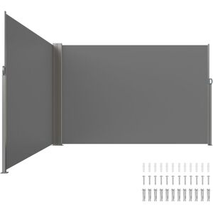Mophorn - Retractable Side Awning, 79''x 236'' Outdoor Privacy Screen, 180g Polyester Water-proof Retractable Patio Screen, uv 30+ Room Divider Wind