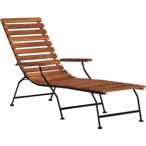 Bonnevie - Outdoor Deck Chair Solid Acacia Wood VSVS8928800