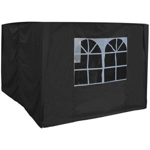 Greenbay - Outdoor Garden Pop Up Gazebo Side Panels Walls Patio Marquee Canopy Tent 2.5x2.5m Black