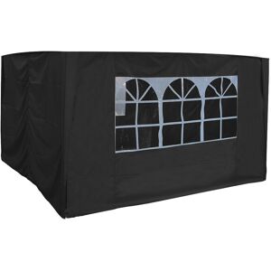 Greenbay - Outdoor Garden Pop Up Gazebo Side Panels Walls Patio Marquee Canopy Tent 3x3m Black