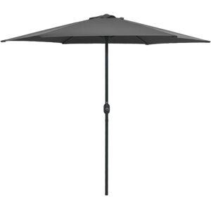 Garden Parasol with Aluminium Pole 270x246 cm Anthracite Vidaxl