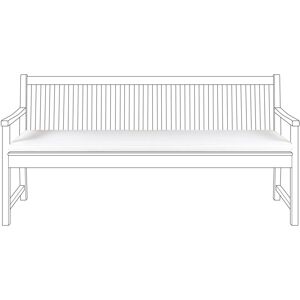 Beliani - Outdoor Seat Bench Cushion Pad Polyester Water Resistant 169 cm White Vivara
