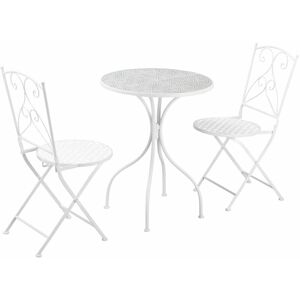 Outsunny - 3 Piece Garden Bistro Set w/ Mosaic Top for Patio, Balcony, Poolside
