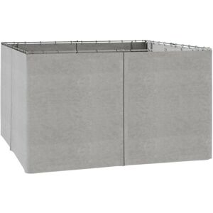 Outsunny - Universal Gazebo Replacement Sidewall Set w/ 4 Panels Light Grey