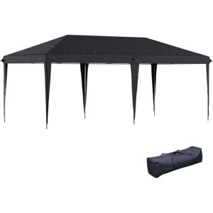 Outsunny 3 x 6 m Pop Up Gazebo Patio Party Event Heavy Duty Canopy Black