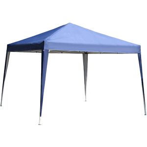 3x3M Garden Heavy Duty Pop Up Gazebo Marquee Party Tent Wedding Canopy (Blue) + Carry Bag - Blue - Outsunny