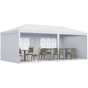Outsunny - 6m x 3m Garden Gazebo Marquee Canopy Party Tent Canopy Patio White