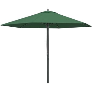 Outsunny 2.8m Patio Umbrella Parasol Outdoor Table Umbrella 6 Ribs Green