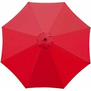 TINOR Parasol Replacement Cover, 8 Ribs, 3m, Waterproof, UV Resistant, Replacement Fabric, Red