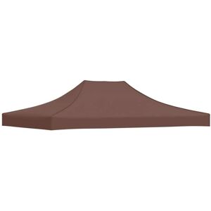 Party Tent Roof 4x3 m Brown 270 g/m² Vidaxl