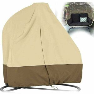 JALLERIA Patio Hanging Egg Chair Cover Double 230 200 Waterproof Rocking Chair Cover Porch Patio Cocoon Egg Chair Garden Furniture Cover with Drawstring