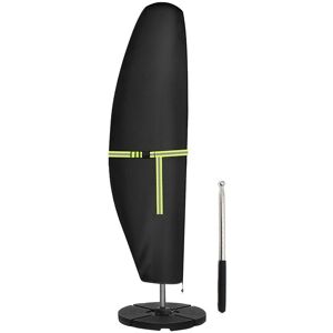 TLILY Patio Umbrella Parasol Cover 420D Waterproof Outdoor Fits Cantilever Offset 210 X 45 72/32 Cm