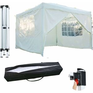 Dayplus - Pop Up Gazebo Tent 3m x 3m Portable Instant Commercial Gazebo Canopy Outdoor Party Tent Garden Heavy Duty Gazebo Event Shelter With Carry