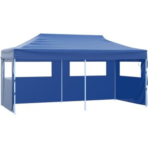 Vidaxl - Professional Folding Party Tent with 4 Sidewalls 3x6 m Steel Blue