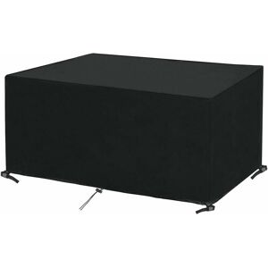 HOOPZI Rectangular Garden Furniture Cover, Garden Table Cover Made of Waterproof and Winter-Resistant Oxford Fabric, Tarpaulin Protective Cover for Garden