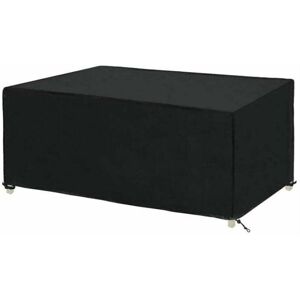 JALLERIA Rectangular Garden Table Cover, Waterproof Protective Cover for Garden Furniture, Protective Cover for Garden Furniture, Waterproof Protective