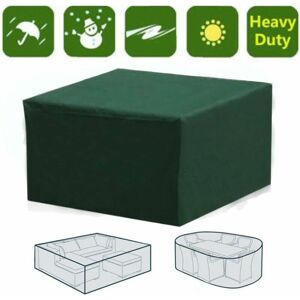 HOOPZI Rectangular Waterproof Outdoor Furniture Cover with uv Protection for Patio Table, Garden Furniture, Green, 213 132 70cm