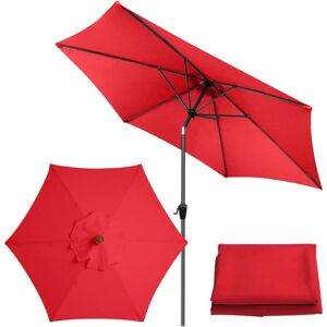AIPERQ Replacement Cover for Market Table Umbrella, Table and Parasol - 8 Ribs - 3 m - Waterproof - Anti-Ultraviolet - Red