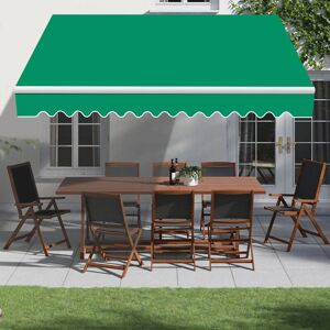 GREEN BAY Retractable Green Garden Manual Patio Awning Canopy Sun Shade Shelter 2.5x2M