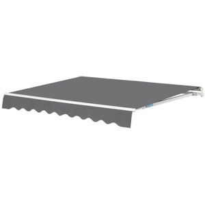 CLIPOP Retractable Manual Awning 2x1.5m Garden Sun Shade Canopy DIY Garden Awnings Patio Awning Canopy Outdoor Sun Shade Telescopic Canopy,Grey