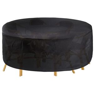 CYSLMUK Round Garden Furniture Cover, 210D Oxford Waterproof Garden Furniture Cover, Round Table Protective Covers, Outdoor Garden Furniture (163x84cm)