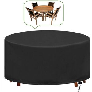 BEIJIYI Round Garden Table Cover, Waterproof, Anti-UV, Oxford, Heavy Duty, Outdoor, Ø128X71CM