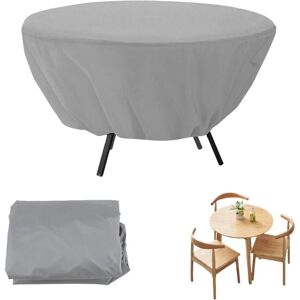 Tinor - Round Garden Table Cover, Waterproof Round Garden Table Cover, 127×58cm, Patio Furniture Dust Cover and Outdoor Cover, for Furniture