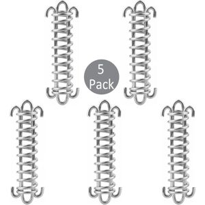 CYSLMUK Shade Sail Fixings, 5 Pcs Stainless Steel Tent Spring Rope Buckle, Garden Sail Fixing Kit, Shade Sail Fixing Kit, Sun Sail Fixing Kit