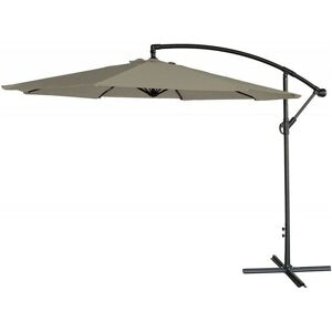 Signature Weave - 3m Banana Cantilever Parasol Sun Shade Umbrella Beige Canopy